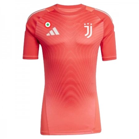 Fotbalové dresy Juventus Brankářské 2025-26 Červená Krátký Rukáv